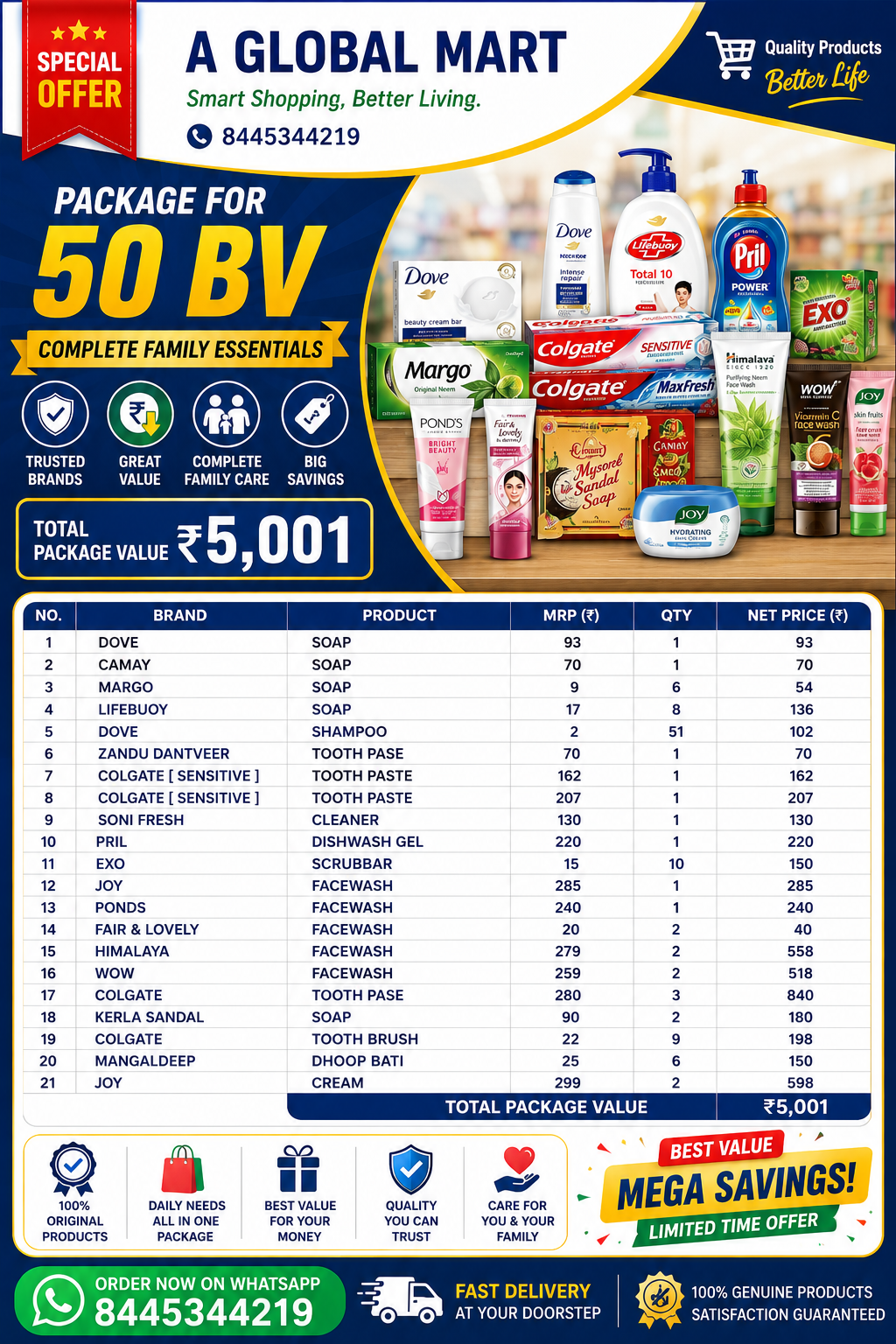 Combo - 50  BV